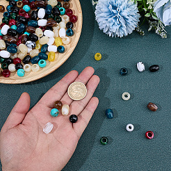 220Pcs Opaque Acrylic European Beads&nbsp;OACR-SP0002-33
