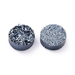 Resin Imitation Druzy Quartz Cabochons&nbsp;RESI-E013-03C-10mm