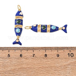Brass Enamel Pendants&nbsp;KK-C143-44A-G02