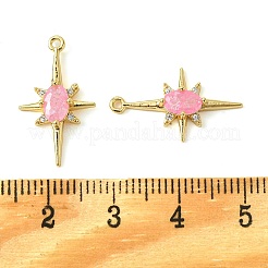 Brass Micro Pave Cubic Zirconia Pendants&nbsp;KK-M277-08G-03