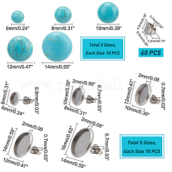DIY Stone Earring Making Kits&nbsp;DIY-PH0006-10