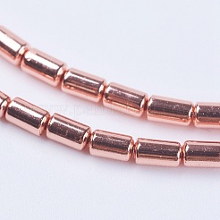 Electroplate Non-magnetic Synthetic Hematite Beads Strands&nbsp;G-F553-03A-RG