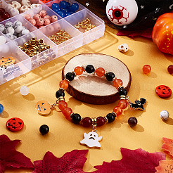 DIY Halloween Gemstone Bracelet Necklace Making Kit&nbsp;DIY-OC0008-56