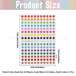 1760Pcs Laser Film Self-Adhesive Decorative Stickers&nbsp;STIC-WH20010-01