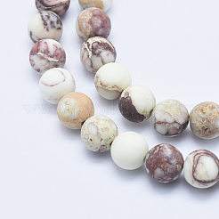 Natural Imperial Jasper Beads Strands&nbsp;G-A175C-8mm-01