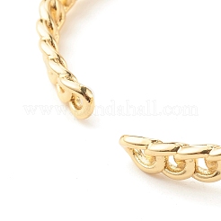 Clear Cubic Zirconia Toggle Clasp Shape Open Cuff Bangle&nbsp;BJEW-B054-27G