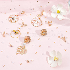 10Pcs 5 Style Brass Stud Earring Findings&nbsp;KK-CN0001-88