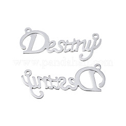 Non-Tarnish 304 Stainless Steel Connector Charms&nbsp;STAS-N095-129
