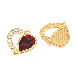 304 Stainless Steel Rhinestone Pendants&nbsp;SA-CBADC81-06G-01