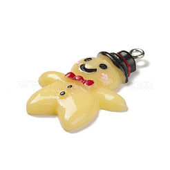 Christmas Opaque Resin Pendants&nbsp;RESI-K023-01A