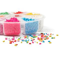 8000Pcs 8 Colors Handmade Polymer Clay Sprinkle Beads&nbsp;CLAY-YW0001-13A