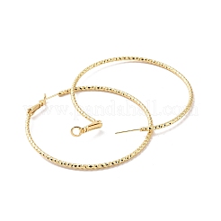 Brass Big Hoop Earrings for Women&nbsp;EJEW-P206-05G