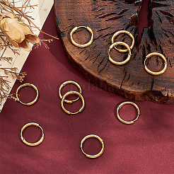 10 Pairs Ion Plating(IP) 304 Stainless Steel Huggie Hoop Earrings&nbsp;EJEW-BBC0002-19C