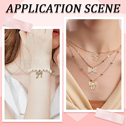 32Pcs 8 Styles Alloy Rhinestone Pendants&nbsp;ALRI-SC0001-48