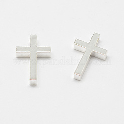 Brass Tiny Cross Charms&nbsp;KK-F718-08S