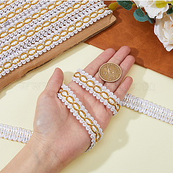 Centipede Braided Polyester Lace Trim&nbsp;OCOR-WH0092-02A