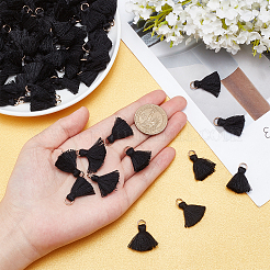 100Pcs Polycotton(Polyester Cotton) Tassel Pendant Decorations&nbsp;FIND-SC0003-23