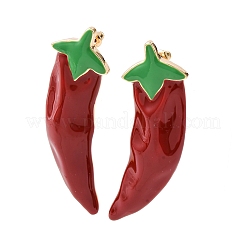 Alloy Enamel Stud Earrings&nbsp;EJEW-F387-01G