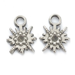 Non-Tarnish 304 Stainless Steel Pendant Rhinestone Settings&nbsp;STAS-P279-45P