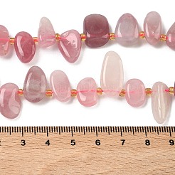 Natural Madagascar Rose Quartz Beads Strands&nbsp;G-P604-A05-01