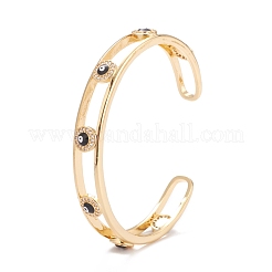 Evil Eye Enamel Bangles for Men Women&nbsp;BJEW-F417-18F-G-RS