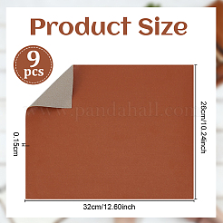 9Pcs Imitation Leather Fabric&nbsp;DIY-OC0015-10