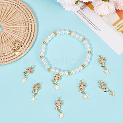Eco-friendly Brass Micro Pave Clear Cubic Zirconia Pendants&nbsp;KK-BBC0005-17
