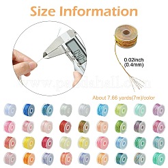 36 Rolls 36 Colors 6-Ply Polyester Metallic Thread&nbsp;ST-CJ0042-002
