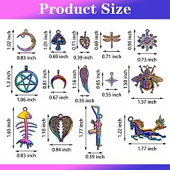 DIY Rainbow Color Pendant Necklace Making Kit&nbsp;DIY-SZ0007-57