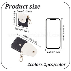 4Pcs 2 Colors PU Imitation Leather Coin Bags&nbsp;AJEW-GL0002-51
