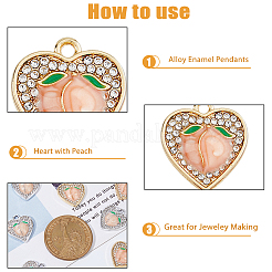 40Pcs 2 Colors Alloy Enamel Pendants&nbsp;FIND-DC0003-28