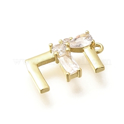 Brass Micro Pave Cubic Zirconia Pendants&nbsp;LS-KK-M310-01G-05