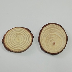Rustic Wooden Slice Cup Mats&nbsp;DJEW-WH0069-06B