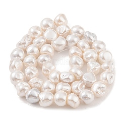 Electroplated Shell Pearl Beads Strands&nbsp;BSHE-C006-01A