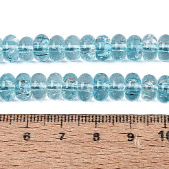 Crackle Transparent Glass Beads Strands&nbsp;GLAA-N074-02A-10