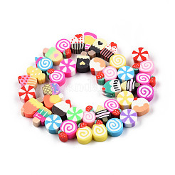 Handmade Polymer Clay Beads Strands&nbsp;X-CLAY-N010-088A