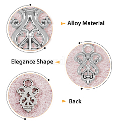 14Pcs Alloy Snap Lock Clasps Findings&nbsp;FIND-FH0008-37P