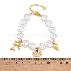 Ocean Brass Enamel Charm Bracelets for Women&nbsp;KK-CBA68DA-15C-G