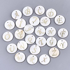 Natural Freshwater Shell Pendants&nbsp;SHEL-N027-04