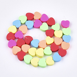 Handmade Polymer Clay Beads Strands&nbsp;X-CLAY-S092-23
