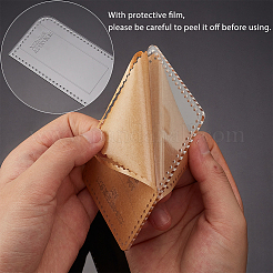 Clear Acrylic Leather Template&nbsp;DIY-WR0001-47