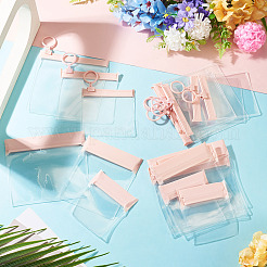 24pcs 6 Styles Transparent EVA Resealable Bags with Rings&nbsp;ABAG-TAC0001-32