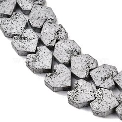 Electroplated Natural Lava Rock Beads Strands&nbsp;G-K388-04B-07