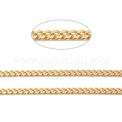 Ion Plating(IP) 304 Stainless Steel Curb Chains&nbsp;CHS-E005-02G
