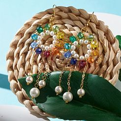 Ring with Chain Tassel Dangle Earrings for Girl Women&nbsp;X1-EJEW-TA00019