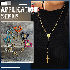 40Pcs 8 Styles Alloy Tibetan Style Pendants & Chandelier Component Links Kits&nbsp;FIND-SC0023-01