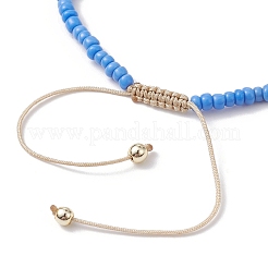 5Pcs 5 Colors Natural Shell Heart & Seed Braided Bead Bracelets Set&nbsp;BJEW-JB10039-01