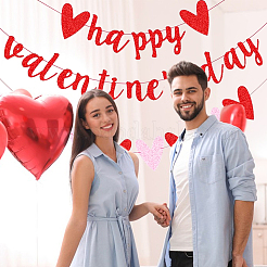 2 Sets 2 Style Valentine's Day Theme Paper Flags&nbsp;AJEW-CP0005-86