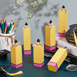 3Pcs Wood Pencil Shape Display Decorations&nbsp;DJEW-WH0053-50