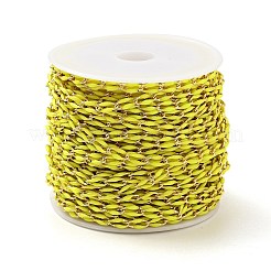 Brass Enamel Curb Chains&nbsp;CHC-C003-13G-09